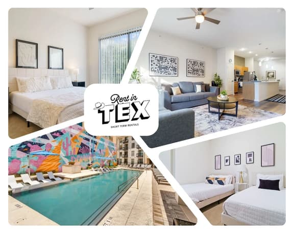 Luxury 2BR/2BA Domain Condo • Pool & Modern Décor